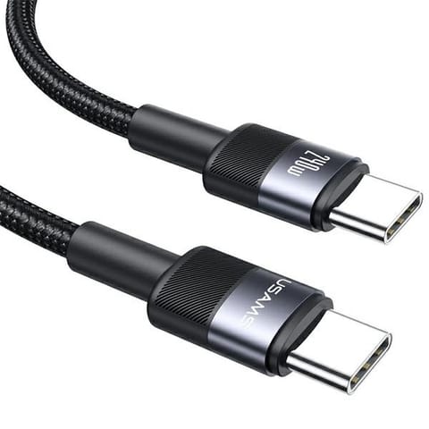 ⁨USAMS Kabel pleciony 240W USB-C/USB-C1.2m SY Series tarnish SJ727USB01⁩ w sklepie Wasserman.eu