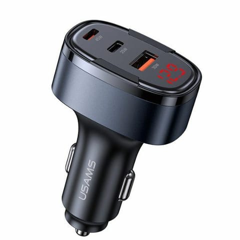 ⁨USAMS Ład. sam. 1xUSB+2xUSB-C C42 100W  Fast Charge czarny/black (CC257)⁩ w sklepie Wasserman.eu