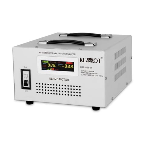 ⁨KEMOT MSER-5000 Automatic Voltage Stabilizer (5000 VA, Servo Motor)⁩ at Wasserman.eu