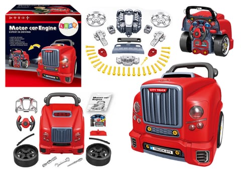 DIY kit engine truck red at Wasserman.eu
