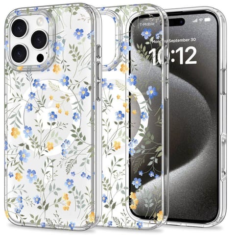 ⁨Etui IPHONE 16 PRO Tech-Protect MagMood MagSafe Spring Flowers transparentne⁩ w sklepie Wasserman.eu