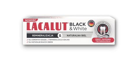 ⁨LACALUT Black & White Pasta do zębów 75 ml⁩ w sklepie Wasserman.eu