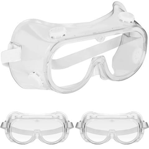 Gogle okulary ochronne BHP przeciwpyłowe - zestaw 3 szt. w sklepie Wasserman.eu