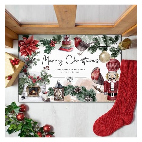 Dywanik wycieraczka świąteczna MERRY CHRISTMAS 60x90cm DYW10 w sklepie Wasserman.eu