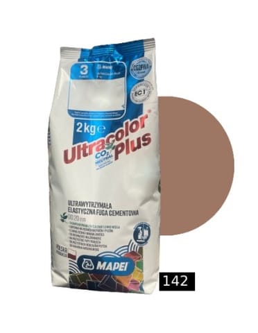 ⁨Fuga elastyczna cementowa Mapei Ultracolor Plus 142 BRĄZ 2 kg⁩ w sklepie Wasserman.eu