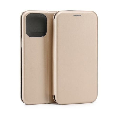 ⁨Beline Etui Book Magnetic iPhone 16 ProMax 6.9" złoty/gold⁩ w sklepie Wasserman.eu