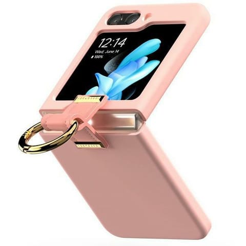 ⁨Mercury etui Gold Ring Flip6 F741/ Z     Flip7 FE różowy/pink⁩ w sklepie Wasserman.eu