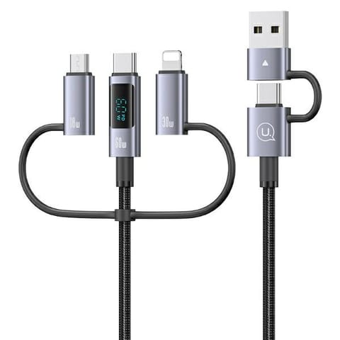 ⁨USAMS Kabel 6w1 Fast charging 60W 2m     Data Cable Digital Display Alluminuim Alloy Seria Sufeng (SJ736)⁩ w sklepie Wasserman.eu