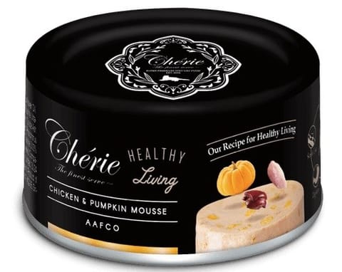 ⁨CHERIE Chicken and pumpkin mousse - wet cat food - 80g⁩ at Wasserman.eu