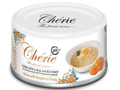 ⁨CHERIE Chicken with pumpkin - wet cat food - 80g⁩ at Wasserman.eu