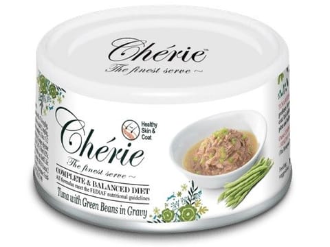 ⁨CHERIE Tuna with green beans - wet cat food - 80g⁩ at Wasserman.eu