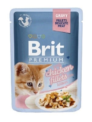 ⁨BRIT Premium with Chicken Fillets - wet cat food - 85g⁩ at Wasserman.eu