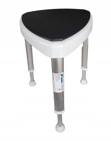 ⁨Triangular shower stool with soft seat⁩ at Wasserman.eu