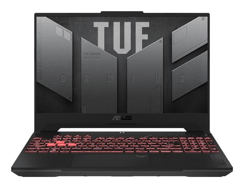 ⁨ASUS TUF Gaming A15 FA507UI-LP015W AMD Ryzen™ 9 8945H Laptop 39.6 cm (15.6") Full HD 16 GB DDR5-SDRAM 1 TB SSD NVIDIA GeForce RTX 4070 Wi-Fi 6E (802.11ax) Windows 11 Home Black, Grey⁩ at Wasserman.eu