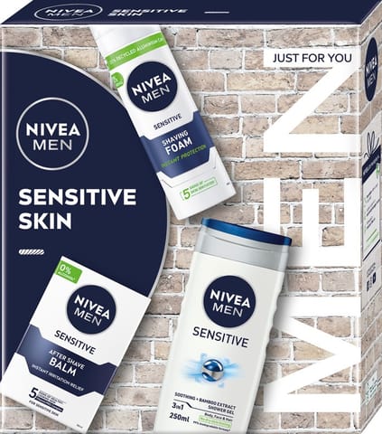 ⁨NIVEA Men Sensitive Skin Zestaw prezentowy (01801)⁩ w sklepie Wasserman.eu