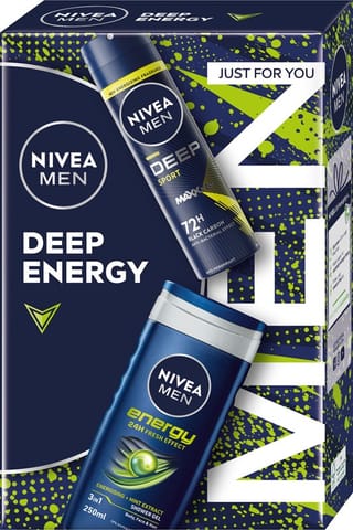 ⁨NIVEA Men Deep Energy Zestaw prezentowy (01827)⁩ w sklepie Wasserman.eu