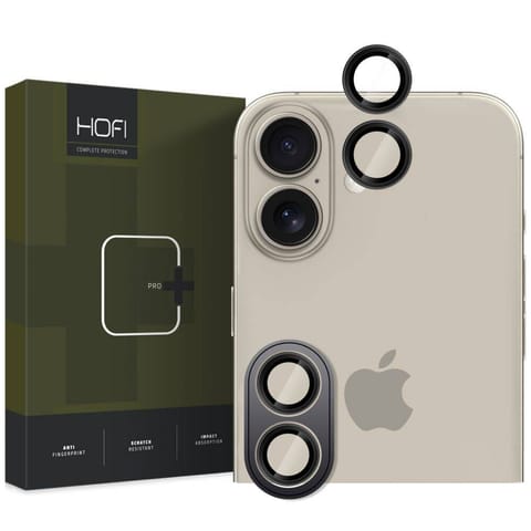 ⁨Osłona Aparatu IPHONE 16 / IPHONE 16 PLUS HOFI CamRing Pro+ czarne⁩ w sklepie Wasserman.eu