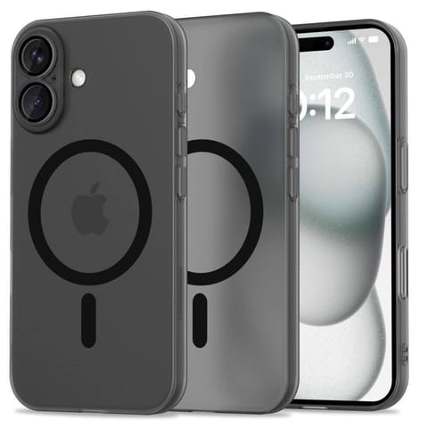 ⁨Etui IPHONE 16 Tech-Protect Magslim MagSafe Matte czarne⁩ w sklepie Wasserman.eu