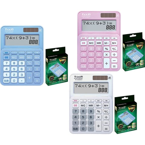 ⁨Kalkulator Toor TR-1223DB-P różowy⁩ w sklepie Wasserman.eu