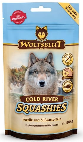 ⁨Wolfsblut Dog Squashies Cold River - pstrąg i bataty 100g⁩ w sklepie Wasserman.eu