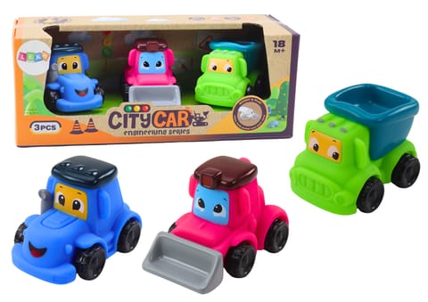 ⁨Zestaw Pojazdów Rolniczych Dla Maluchów Gumowe Miękkie⁩ w sklepie Wasserman.eu