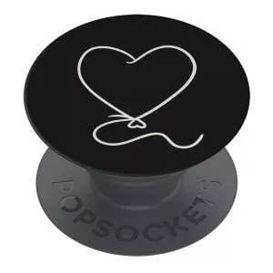 ⁨Uchwyt i podstawka do telefonu Popsockets 2 Heart Balloon w kolorze czarnym⁩ w sklepie Wasserman.eu