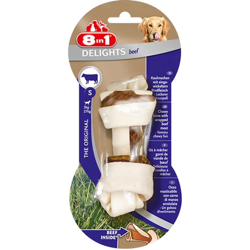 ⁨8in1 Przysmak Delights Beef Bones S 1 szt. [T108764]⁩ w sklepie Wasserman.eu