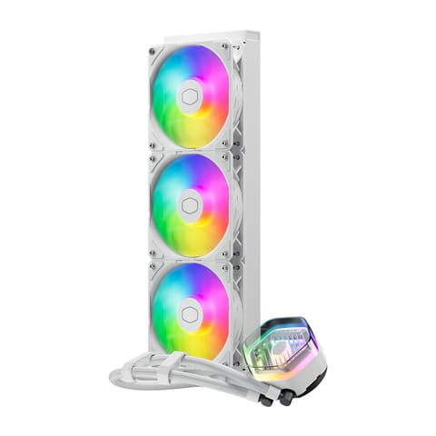 ⁨Cooler Master MasterLiquid 360 ATMOS White Processor Liquid cooling kit 12 cm 1 pc(s)⁩ at Wasserman.eu