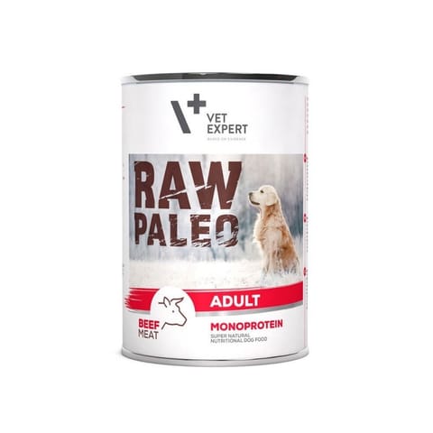 ⁨RAW PALEO Adult Monoprotein Beef - wet dog food - 400 g⁩ at Wasserman.eu