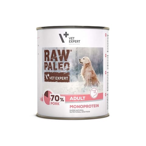 ⁨RAW PALEO Adult Monoprotein Pork - wet dog food - 800 g⁩ at Wasserman.eu