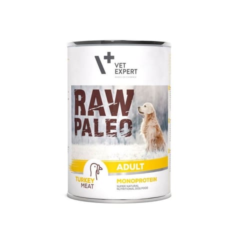 ⁨VetExpert Raw Paleo Indyk Adult Can 400g⁩ w sklepie Wasserman.eu