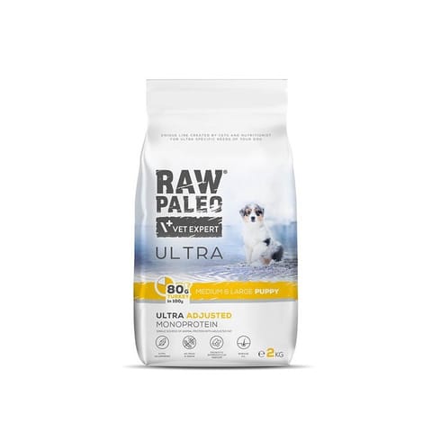 ⁨VetExpert Raw Paleo Ultra Indyk Medium&Large Puppy 2kg⁩ w sklepie Wasserman.eu