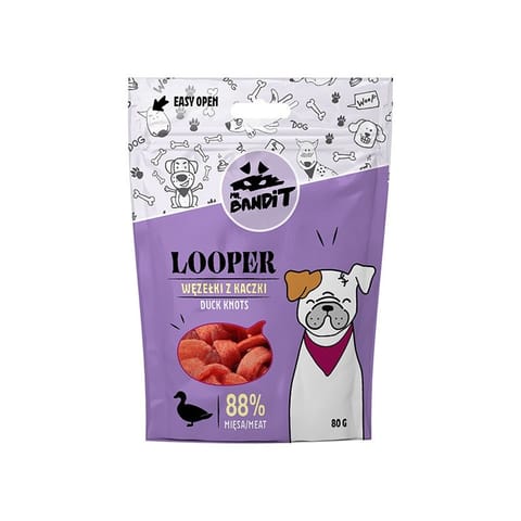 ⁨VetExpert Mr. Bandit LOOPER węzełki z kaczki 80g⁩ w sklepie Wasserman.eu