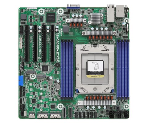 ⁨Płyta główna ASRock GENOAD8UD-2T/X550 1x SP5 AMD Epyc 9004 SoC (8xDIMM, SATA, 2xM.2, 2x10GbE, IPMI)⁩ w sklepie Wasserman.eu