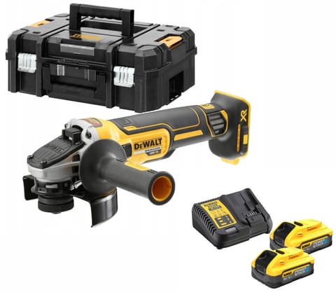 ⁨DEWALT SZLIFIERKA KĄTOWA 18V 2x5,0Ah POWERSTACK DCG405H2T⁩ at Wasserman.eu