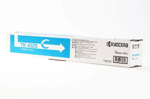 ⁨Oryginalny Toner Cyan Kyocera 2551ci (TK8325C, TK-8325C, 1T02NPCNL0)⁩ w sklepie Wasserman.eu