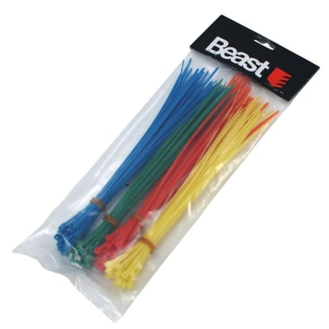 Opaski zaciskowe kablowe nylon kolorowe 200x2,5 mm 120 sztuk w sklepie Wasserman.eu