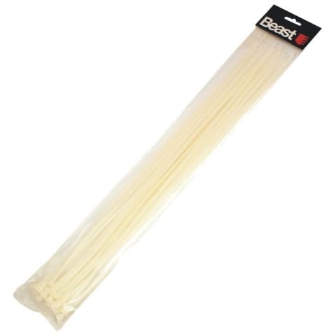 Opaski zaciskowe kablowe nylon białe 500x4.7mm 30 sztuk w sklepie Wasserman.eu