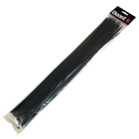 ⁨Opaski zaciskowe kablowe nylon czarne 500x4,7 mm 30 sztuk⁩ w sklepie Wasserman.eu