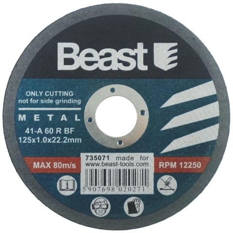 ⁨Tarcza do cięcia metalu 125 x 1 mm 1szt⁩ w sklepie Wasserman.eu
