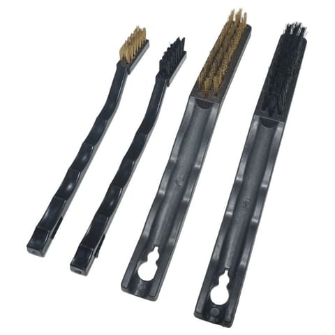 ⁨Zestaw szczotek drucianych mosiądz nylon 2x 40mm 2x100mm⁩ w sklepie Wasserman.eu