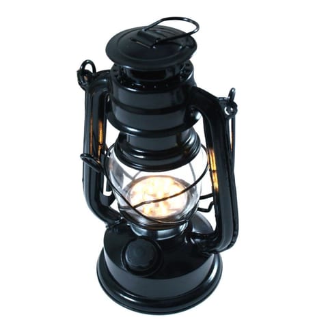⁨Dekoracyjna Lampa naftowa czarna 190 mm 15 LED⁩ w sklepie Wasserman.eu