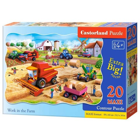 Puzzle 20el.maxi work on farm w sklepie Wasserman.eu