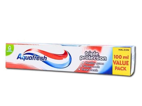 ⁨Aquafresh Triple Protection Pasta do Zębów 100 ml⁩ w sklepie Wasserman.eu