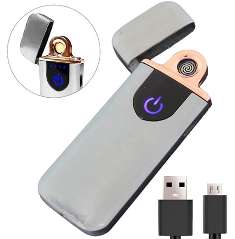 ⁨AG773B Zapalniczka plazmowa usb silver⁩ w sklepie Wasserman.eu