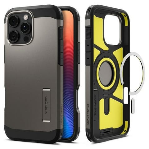 ⁨Spigen Tough Armor MAG iPhone 16 Pro Max 6.9" MagSafe gunmetal ACS08012⁩ w sklepie Wasserman.eu