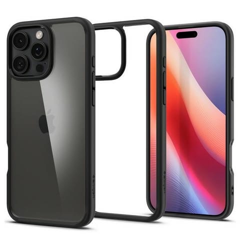 ⁨Spigen Ultra Hybrid iPhone 16 Pro Max 6.9" matte black/czarny ACS07996⁩ w sklepie Wasserman.eu