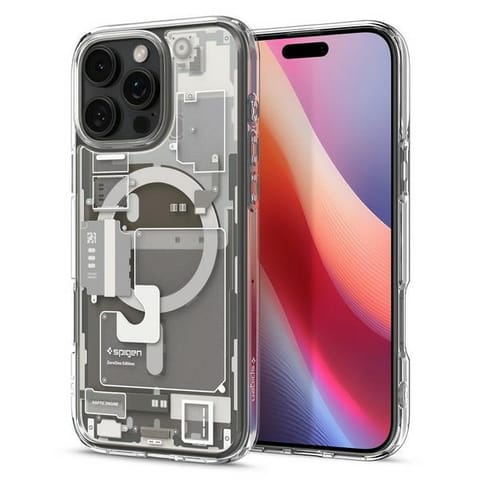 ⁨Spigen Ultra Hybrid MAG iPhone 16 Pro 6.3" MagSafe zero one natural titanium ACS08137⁩ w sklepie Wasserman.eu