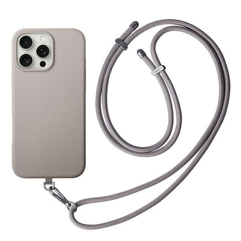 ⁨UNIQ etui Coehl Creme iPhone 16 Pro 6.3" Magnetic Charging szary/taupe grey⁩ w sklepie Wasserman.eu