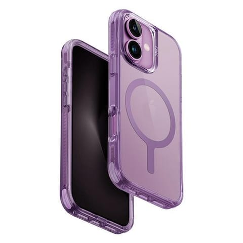 ⁨UNIQ etui Combat iPhone 16 6.1" Magclick Charging różowy/grape pink⁩ w sklepie Wasserman.eu